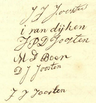 1863 Handtekeningen Joosten